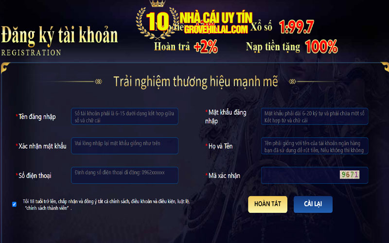 Đăng ký hội viên QH88