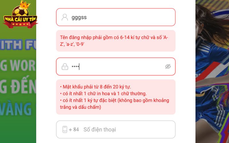 Cần lưu ý những gì khi người chơi thực hiện đăng ký